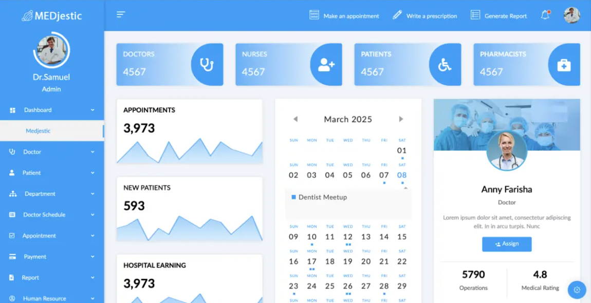 Clinic Appointment Dashboard
